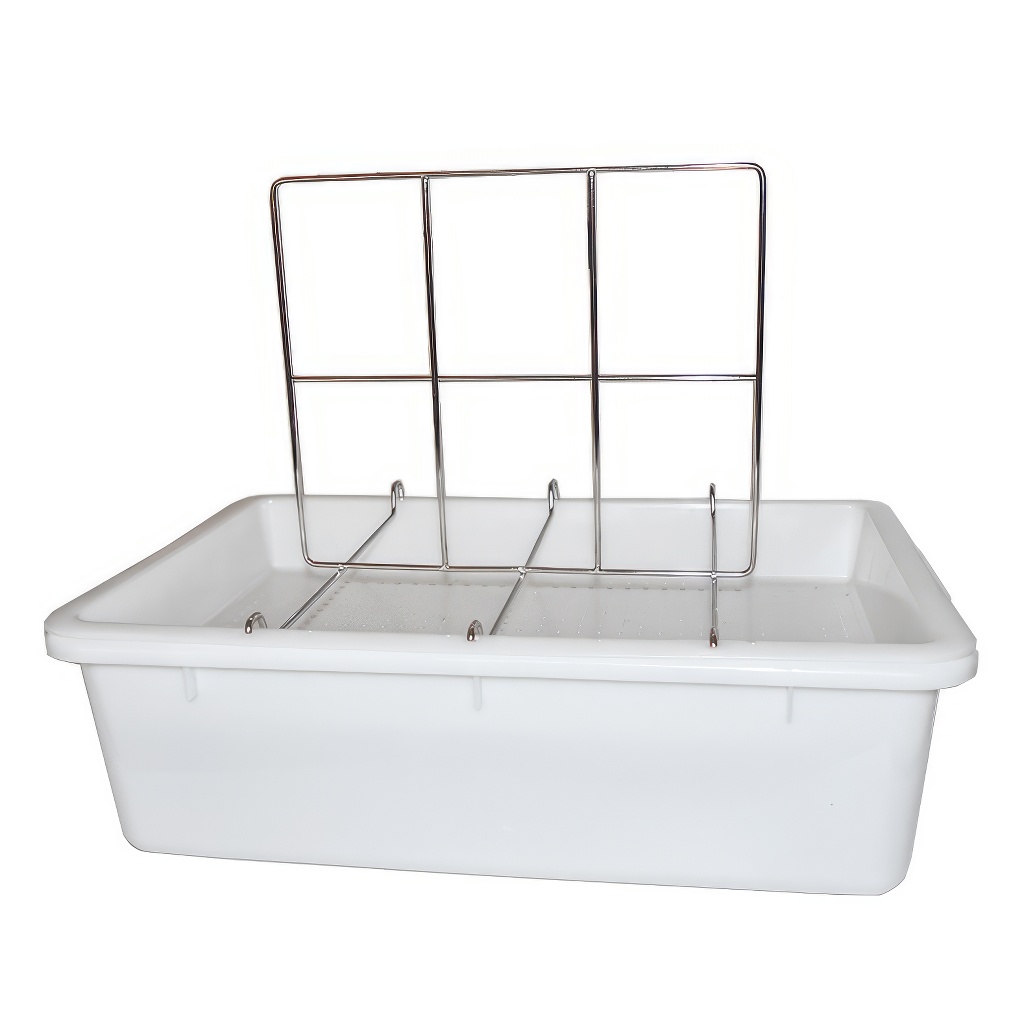 Plateau de désoperculation Mellarius - 2 cadres - bac plastique - inox