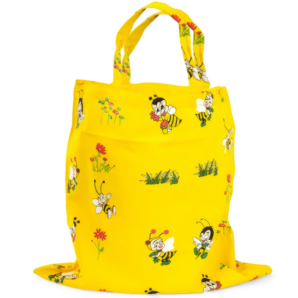 Sac en coton Abeilles colorées 42 x 39