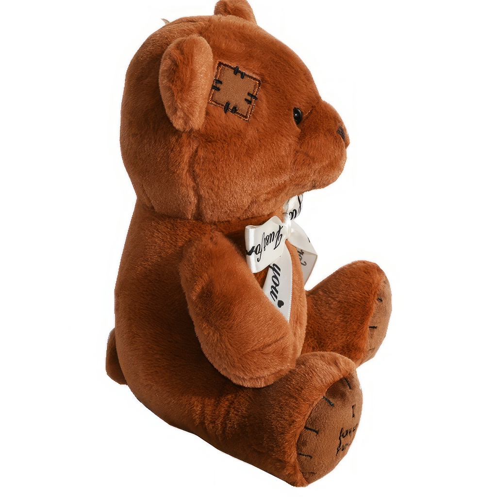 Ourson Teddy brun foncé - 25 cm