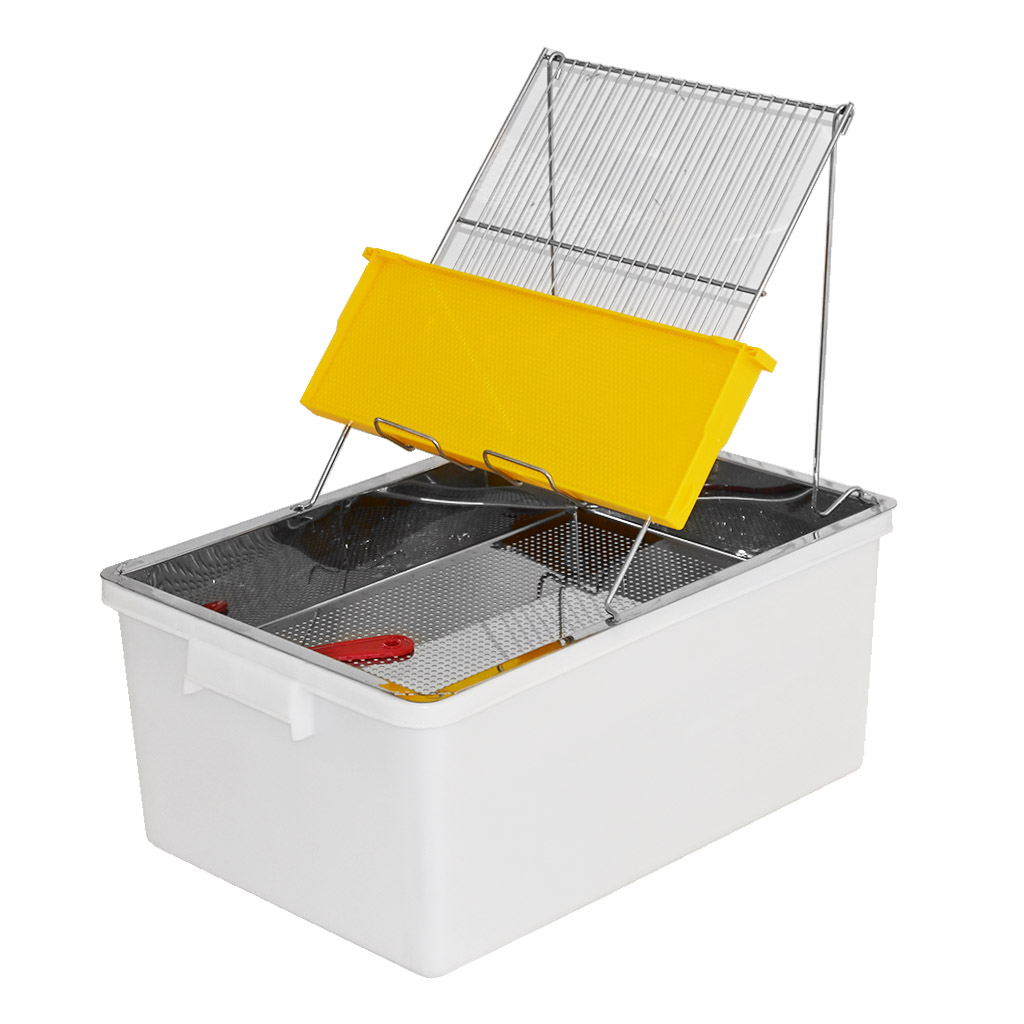 Plateau à désoperculer type E - inox - Mellarius