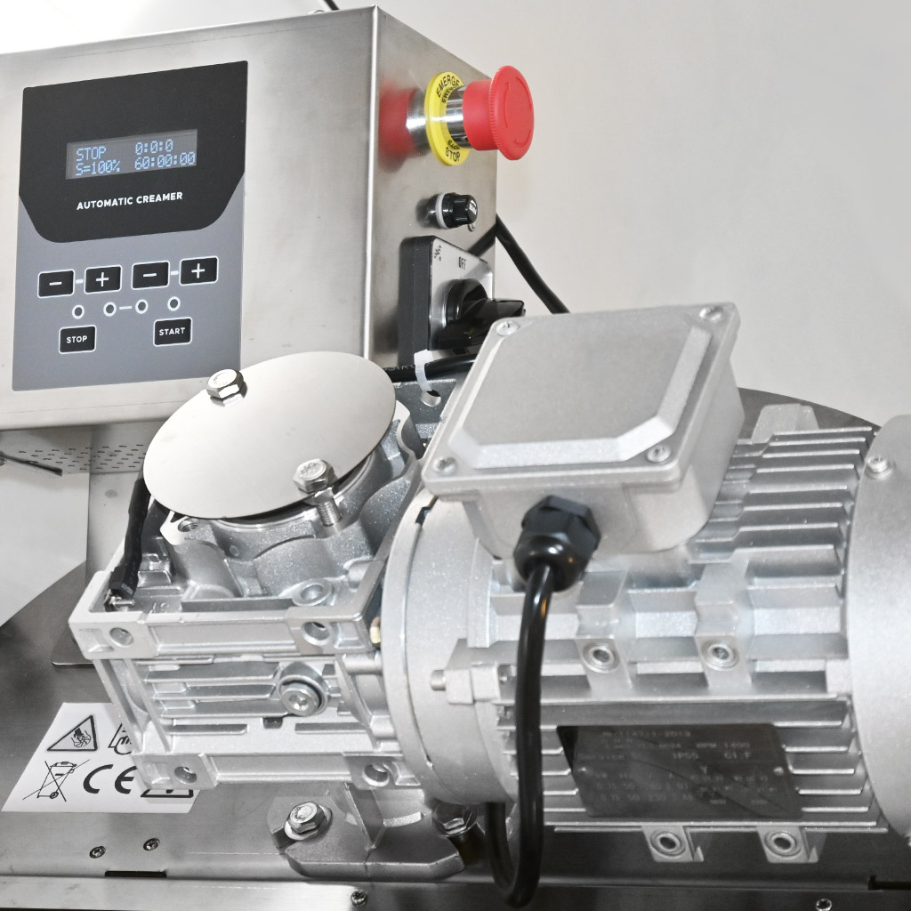 Appareil pour crémer avec chauffage Mellarius MaxiLine 230 V capacité 185 kg - automatique