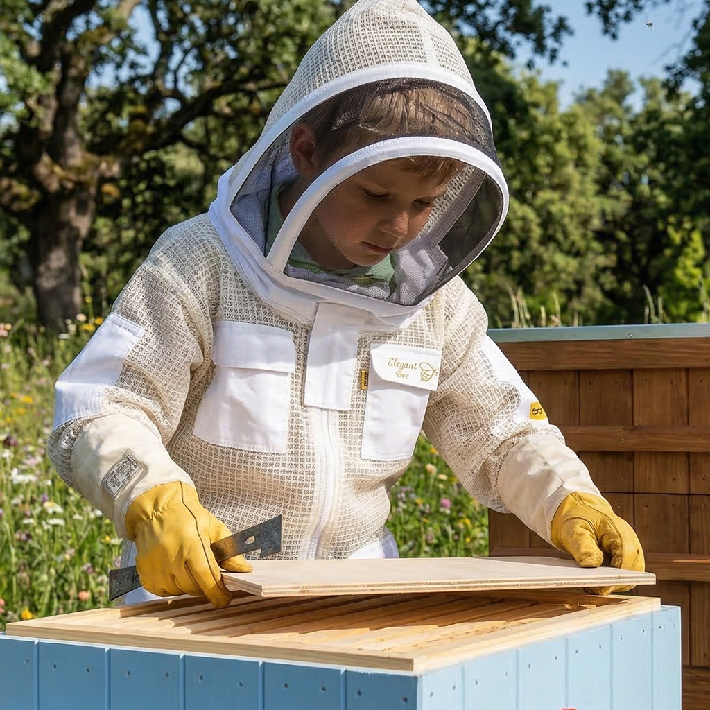 Combinaison d'apiculture pour enfant avec ventilation Elegant Bee taille : S-XXL