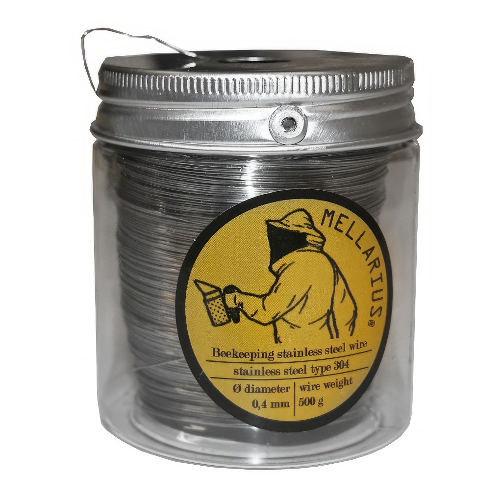 Fil d'apiculture MELLARIUS - inox avec dévidoir 500 g