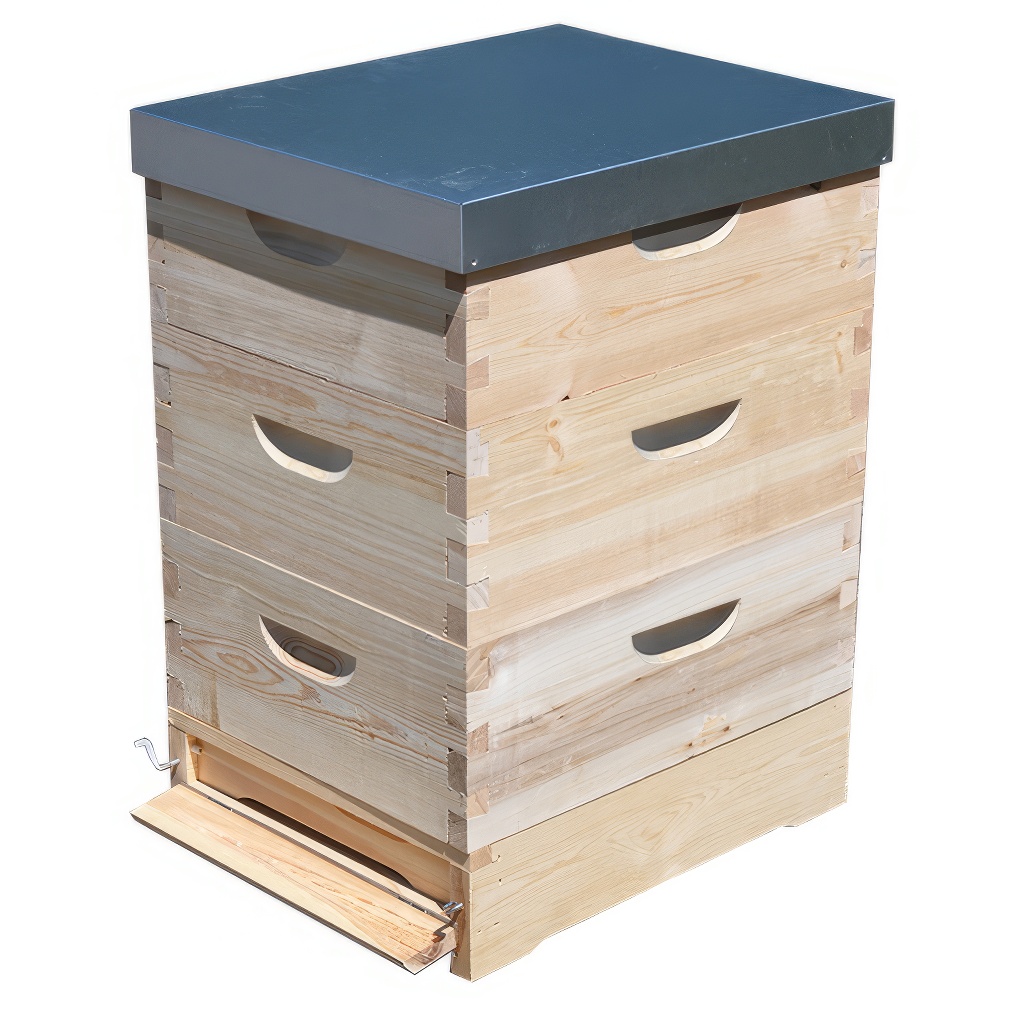 Ruche Langstroth 3 x 1/1 (232) - 10 cadres - zinc