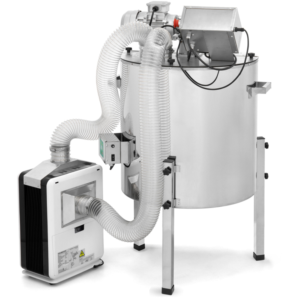 Dispositif de malaxage à double paroi ApiCera® avec chauffage et séchoir - 185 kg