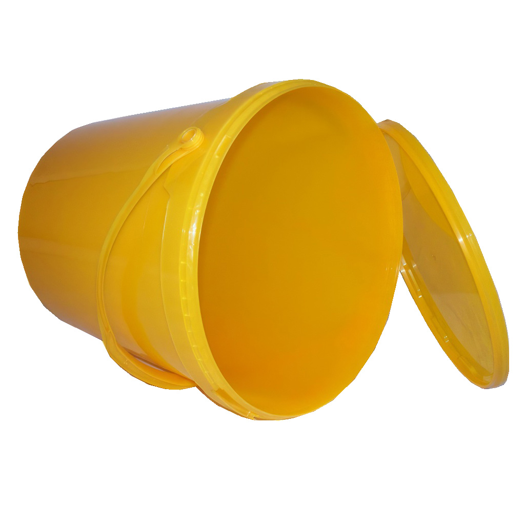 Seau à miel en plastique 25 kg jaune