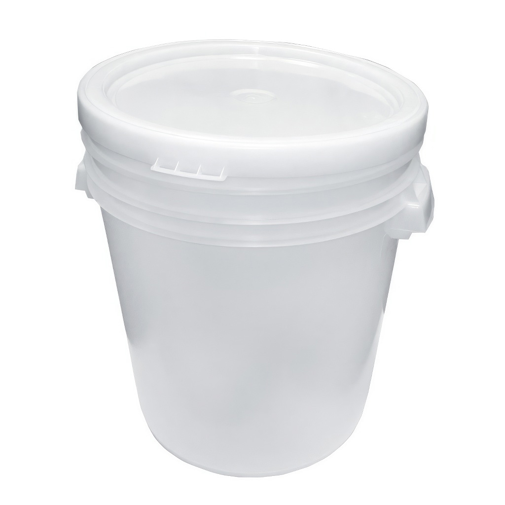 Récipient en plastique pour miel 35/40 kg blanc