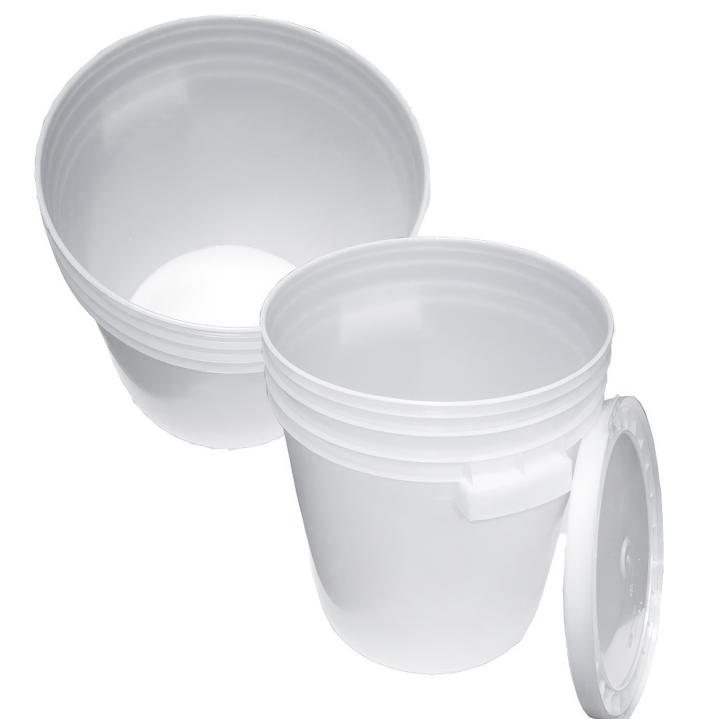 Récipient en plastique pour miel 35/40 kg blanc