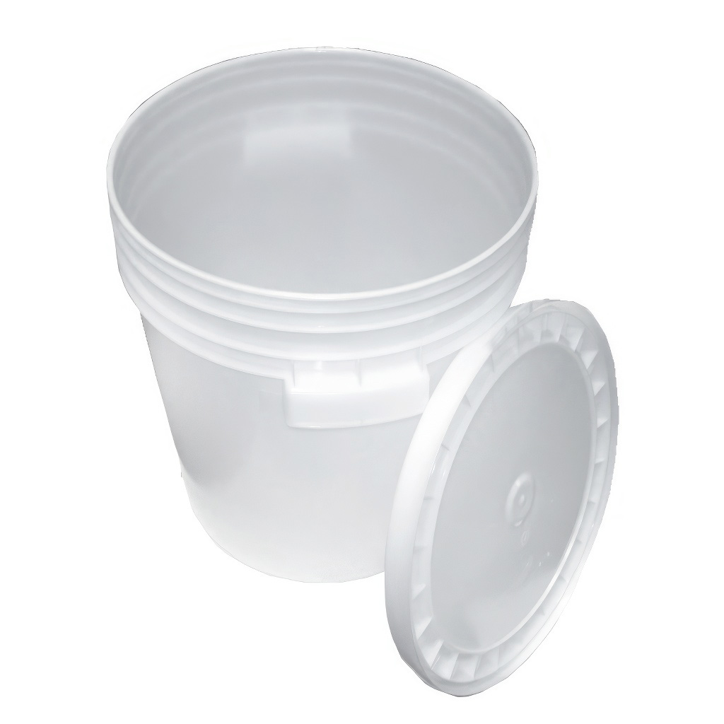 Récipient en plastique pour miel 35/40 kg blanc