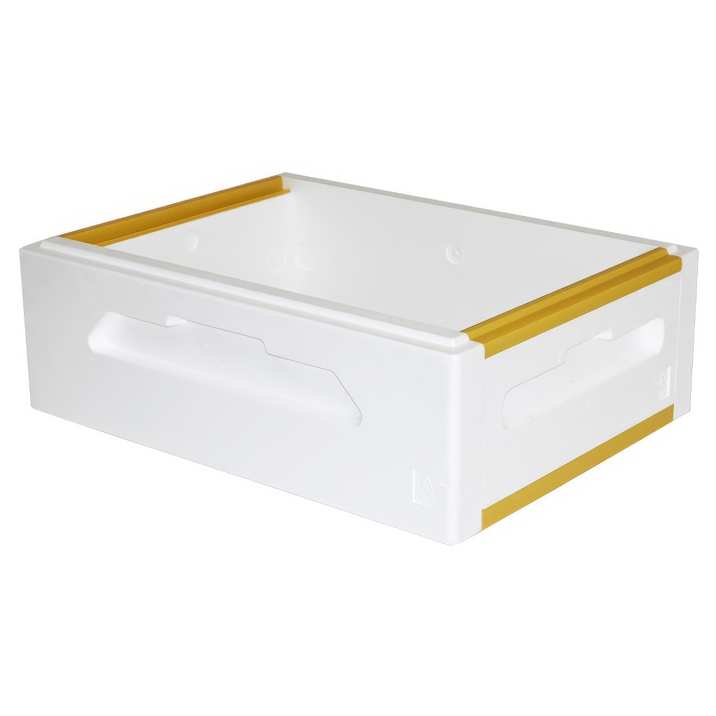 Hausse en polystyrène 8 cadres 2/3 Langstroth - 159 mm