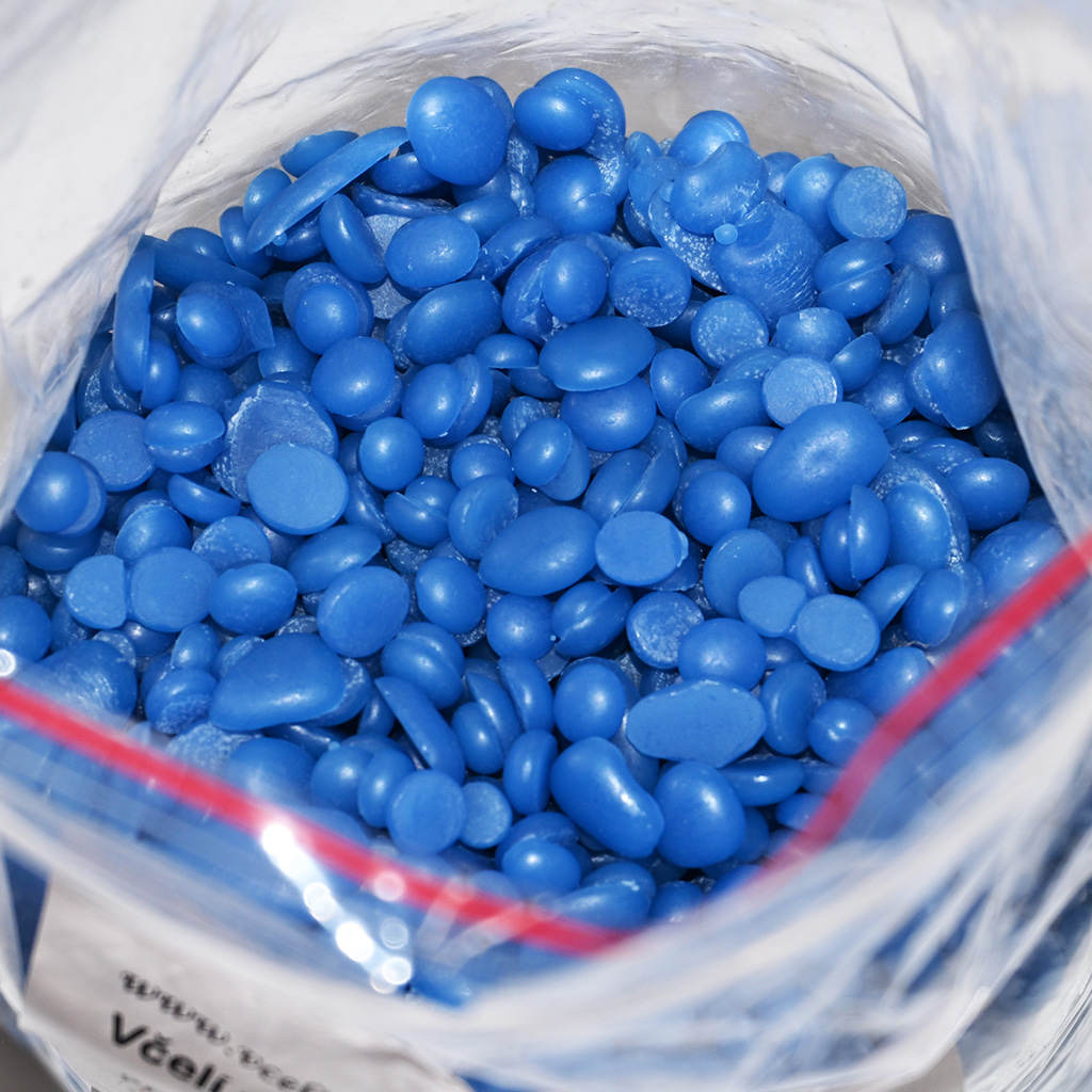 Cire d'abeille - pastilles bleues - 500 g