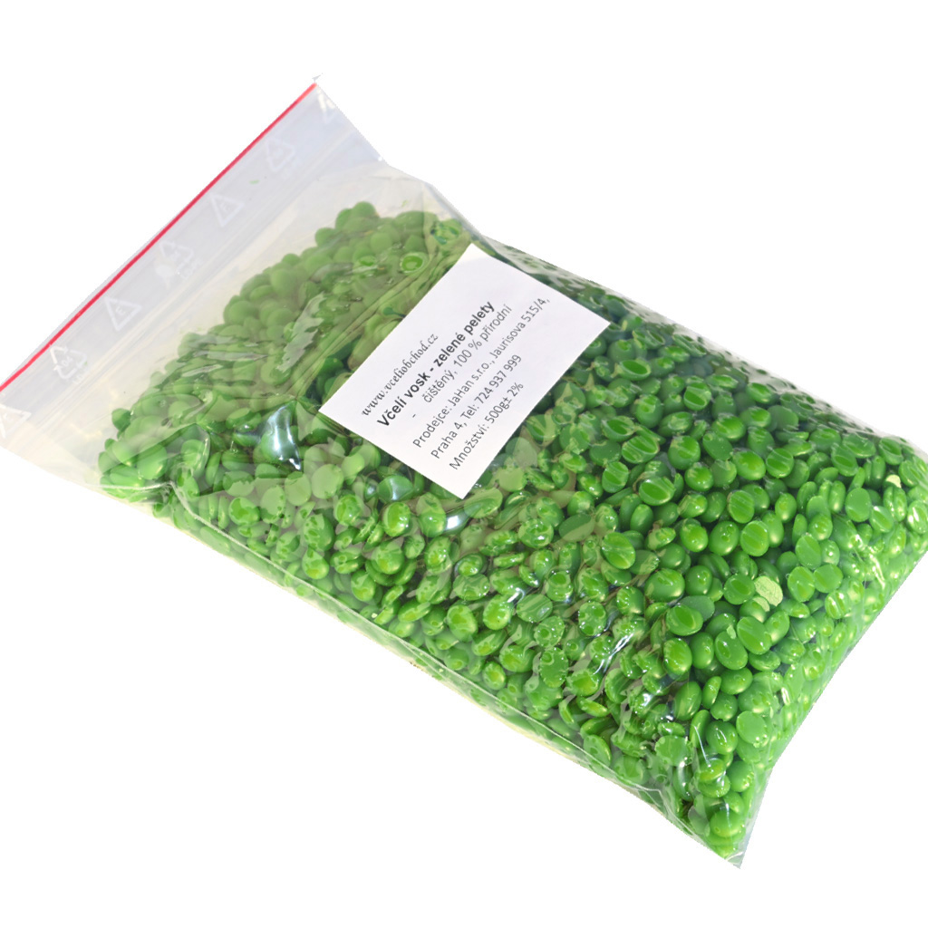 Cire d'abeille - pastilles vertes - 500 g