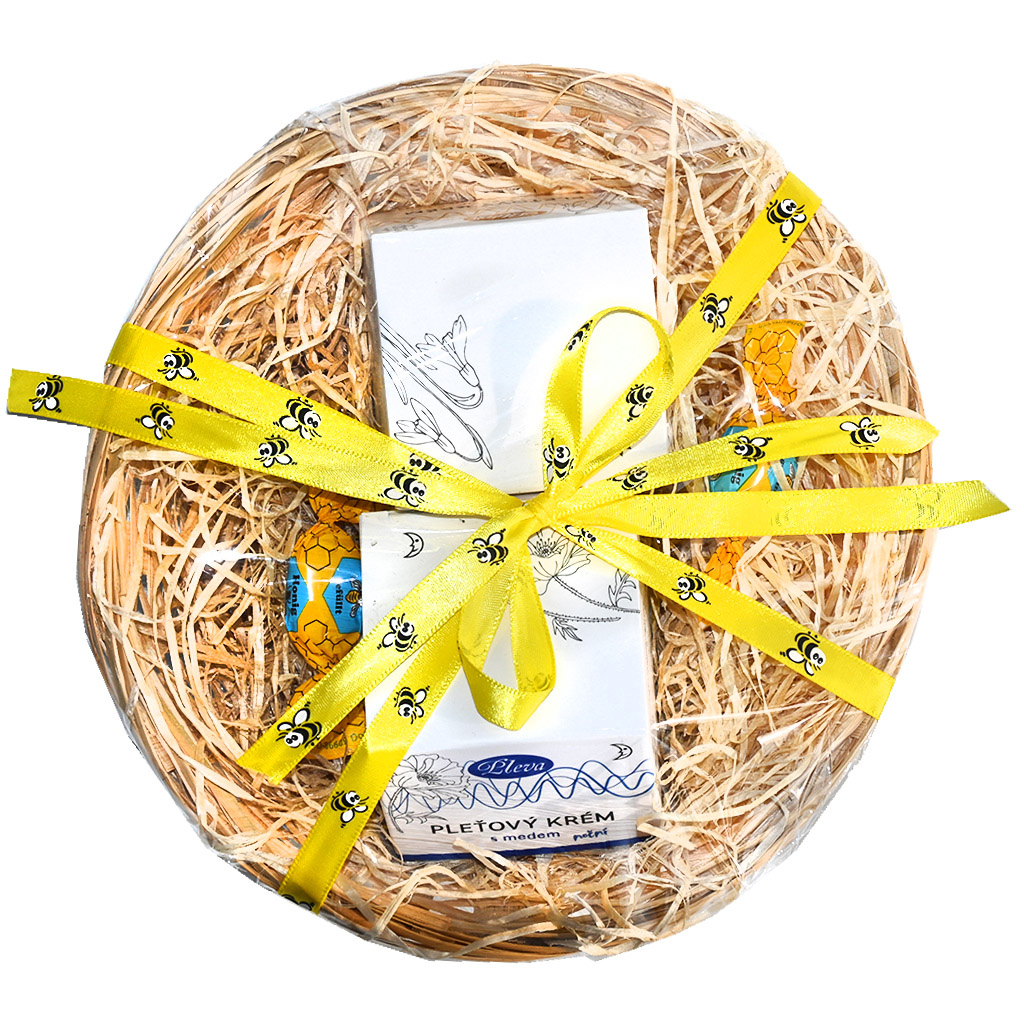 Panier cadeau Pleva avec crèmes pour la peau