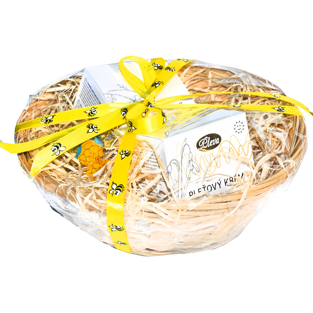 Panier cadeau Pleva avec crèmes pour la peau