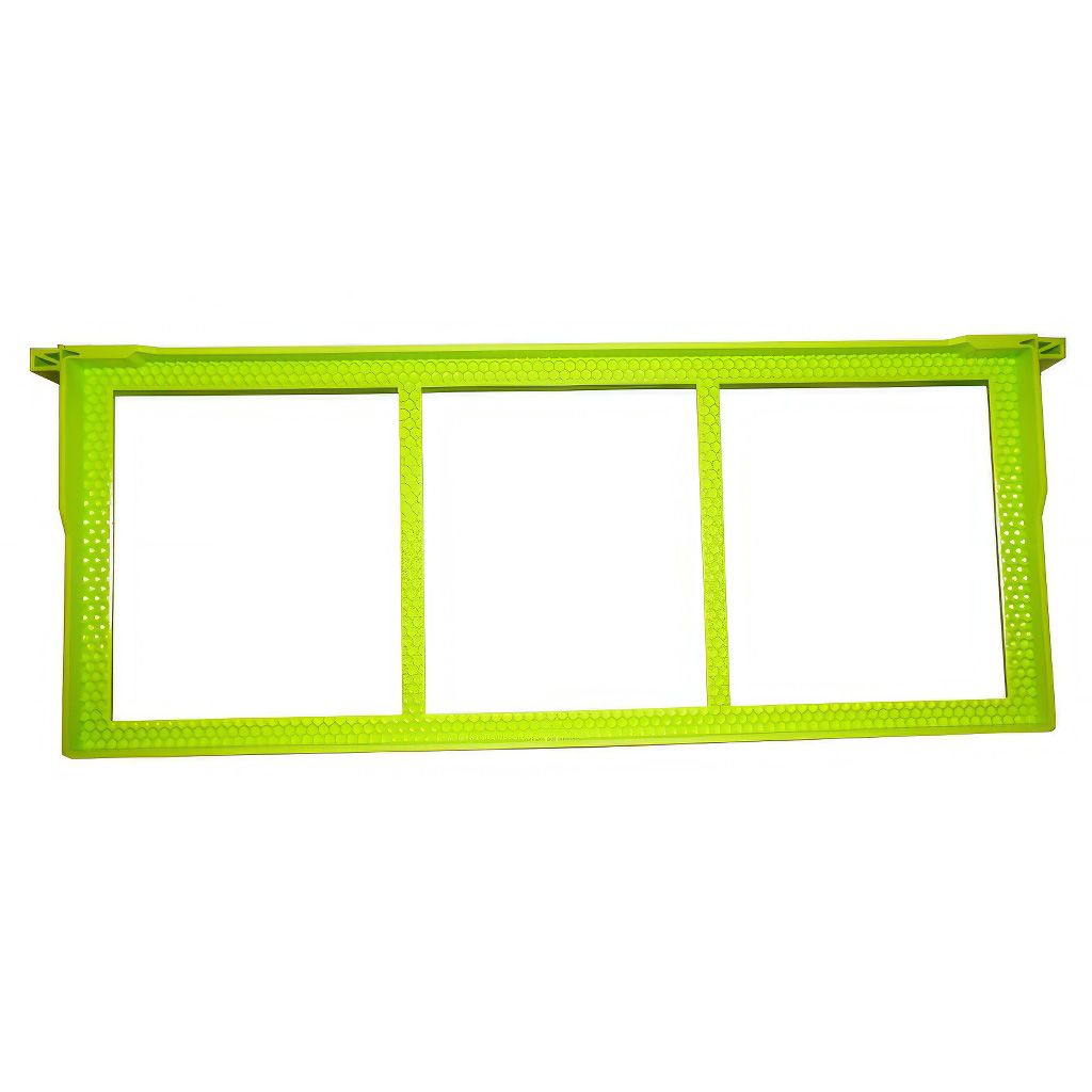 Cadre plastique à bâtisse libre Langstroth 2/3 159 - ter. - vert