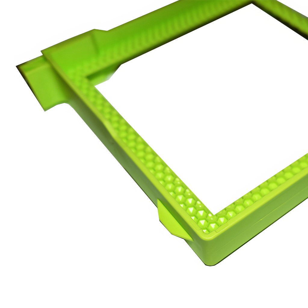 Cadre plastique à bâtisse libre Langstroth 2/3 159 - ter. - vert