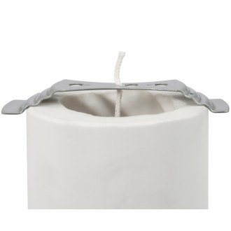 Porte-mèche en acier inoxydable pour coulage de bougies en cire d'abeille