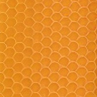 Feuilles de cire gaufrée en cire d'abeille - incassables - 37x21,5 - Orange