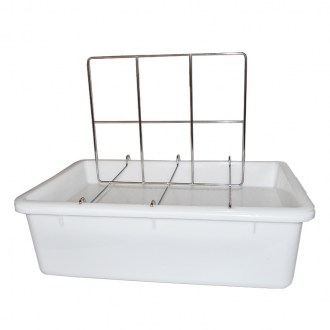 Plateau de désoperculation Mellarius - 2 cadres - bac plastique - inox