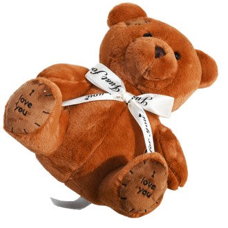 Ourson Teddy brun foncé - 25 cm