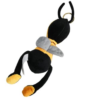 Abeille en peluche Bob avec porte-clés - 24 cm