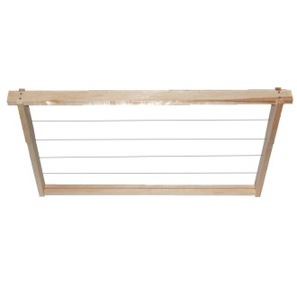 Cadre Langstroth Jumbo - 285 - Hoffman, filé, avec lève cadress, avec rainure 1 pièce