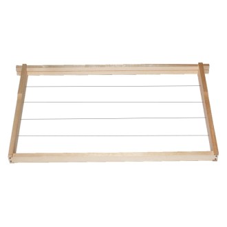 Cadre Langstroth Jumbo - 285 - Hoffman, filé, avec lève cadress, avec rainure 1 pièce