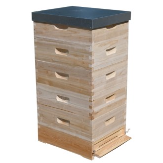 Ruche Langstroth 5 x 2/3 (159) - 10 c. - zinc