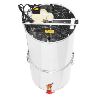 Extracteur de miel avec cuve Mellarius OptiLine 4 cadres avec moteur électrique 230V P52