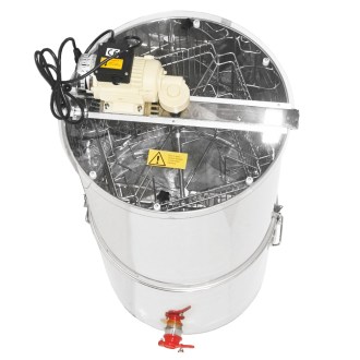 Extracteur de miel avec cuve Mellarius OptiLine 4 cadres avec moteur électrique 230V P52