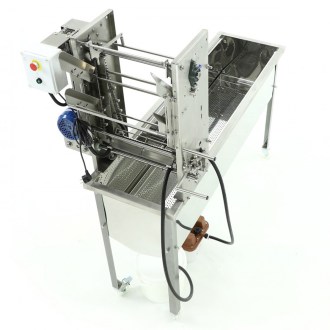 Table à désoperculer avec rails d'alimentation 230V, avec générateur de vapeur - MINIMA