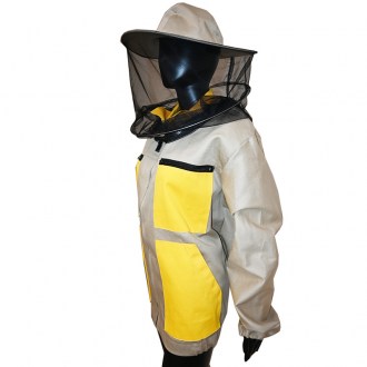 Blouson d'apiculteur beige, tailles : S-XXXL