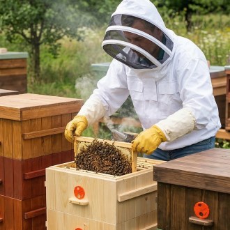 Blouson d'apiculteur cosmonaute avec voile taille: S - XXL