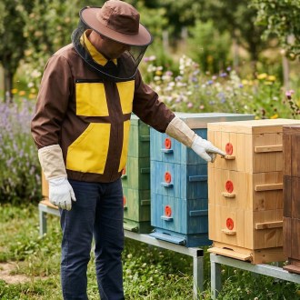 Blouson d'apiculteur marron, tailles : S-XXXL - CZ