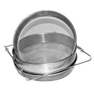 Passoire (tamis) double inox 24 cm avec poignées DE3