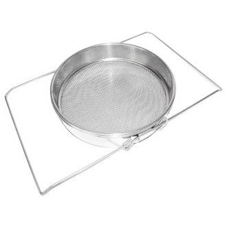 Passoire (tamis) double acier inoxydable 24 cm avec poignées DE 4