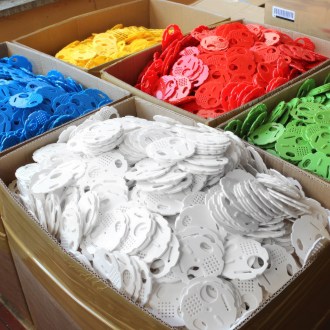 Disque d'entrée - diam. 8 cm - coloré