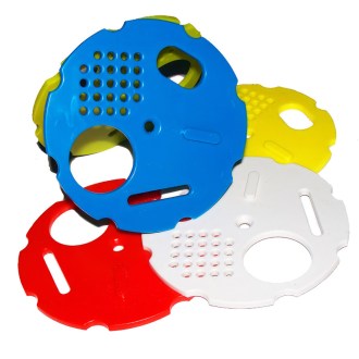 Disque d'entrée - diam. 8 cm - coloré