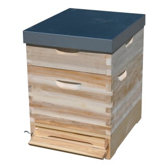 Ruche Dadant 1x(285) + 1x2/3(159) - 10 c. - zinc