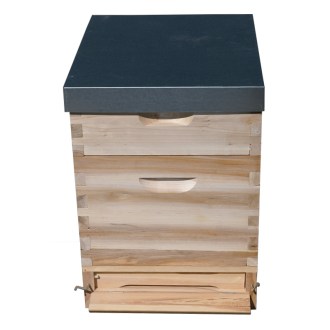 Ruche Dadant 1x(285) + 1x2/3(159) - 10 c. - zinc