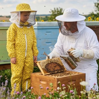 Combinaison d'apiculture pour enfant Elegant Bee taille : S-XL