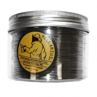 Fil d'apiculture MELLARIUS - acier inoxydable avec dérouleur 1000 g