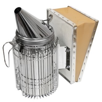 Enfumoir - grand avec cage ultra - acier inoxydable (max) 28 cm