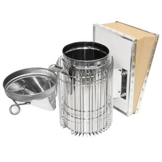 Enfumoir - grand avec cage ultra - acier inoxydable (max) 28 cm