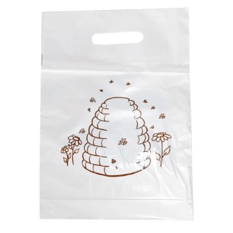 Sacs en plastique avec motif de ruche 30×35 cm - 50 pièces