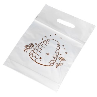 Sacs en plastique avec motif de ruche 30×35 cm - 50 pièces