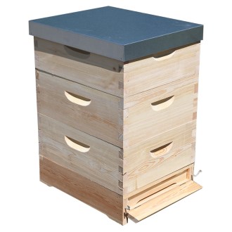 Ruche Langstroth 3 x 1/1 (232) - 10 cadres - zinc