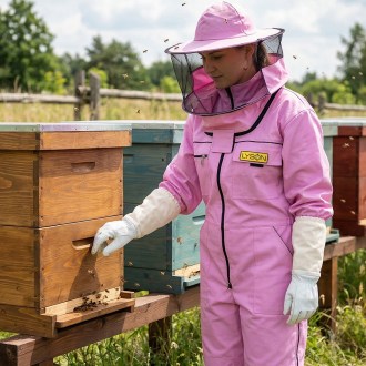 Combinaison d'apiculture avec chapeau - violette - Lysoň, tailles : S-XXXL