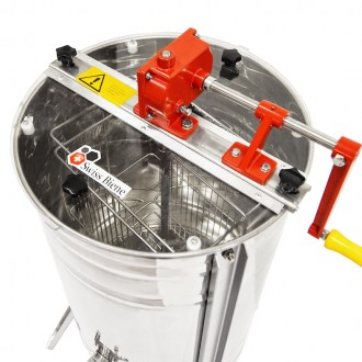 Extracteur de miel Swiss Biene 2 cadres manuel avec pieds longs et grande manivelle P40 - PROMOTION
