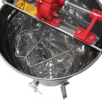 Extracteur de miel Mellarius OptiLine 3 cadres manuel avec grande manivelle et pieds P40